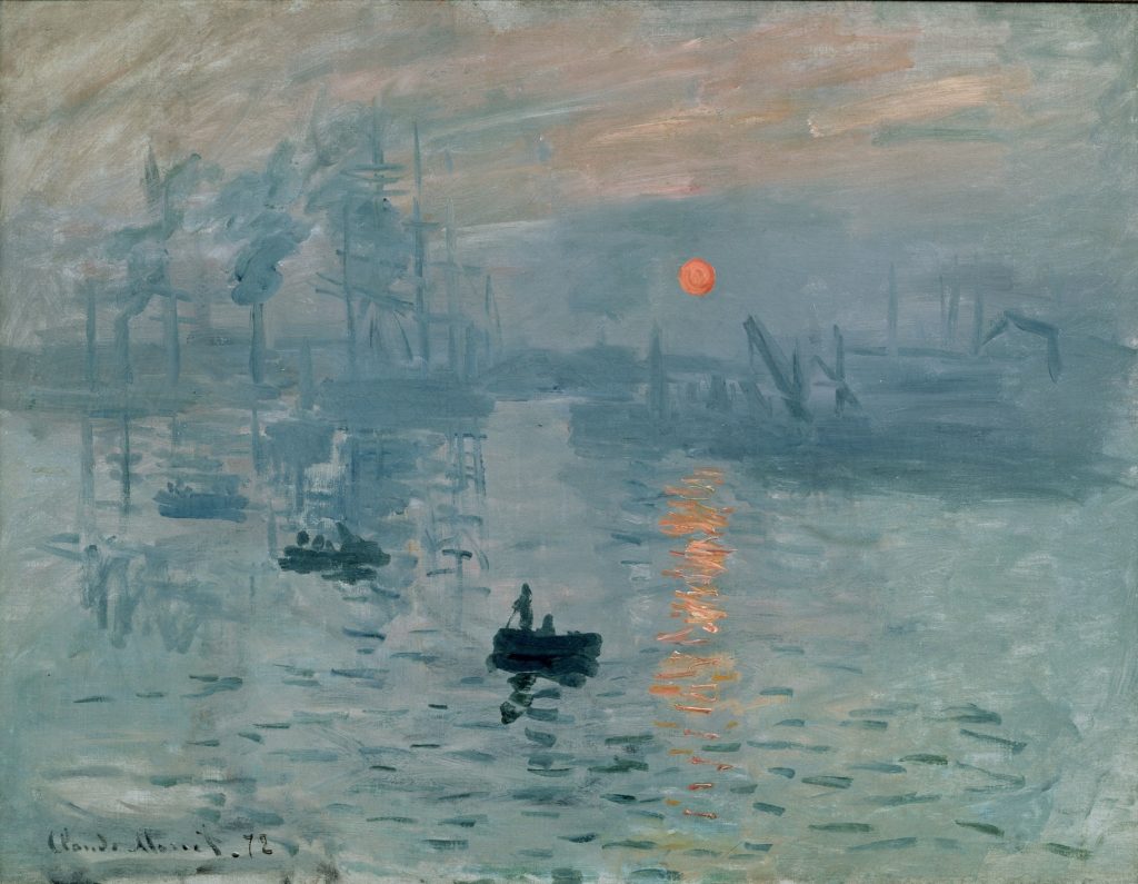 Monet "Impression Soleil Levant" - "Impression. Sunrise." 1872